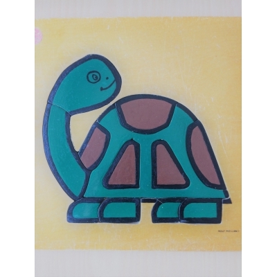 Vintage Rolf puzzel van een schildpad